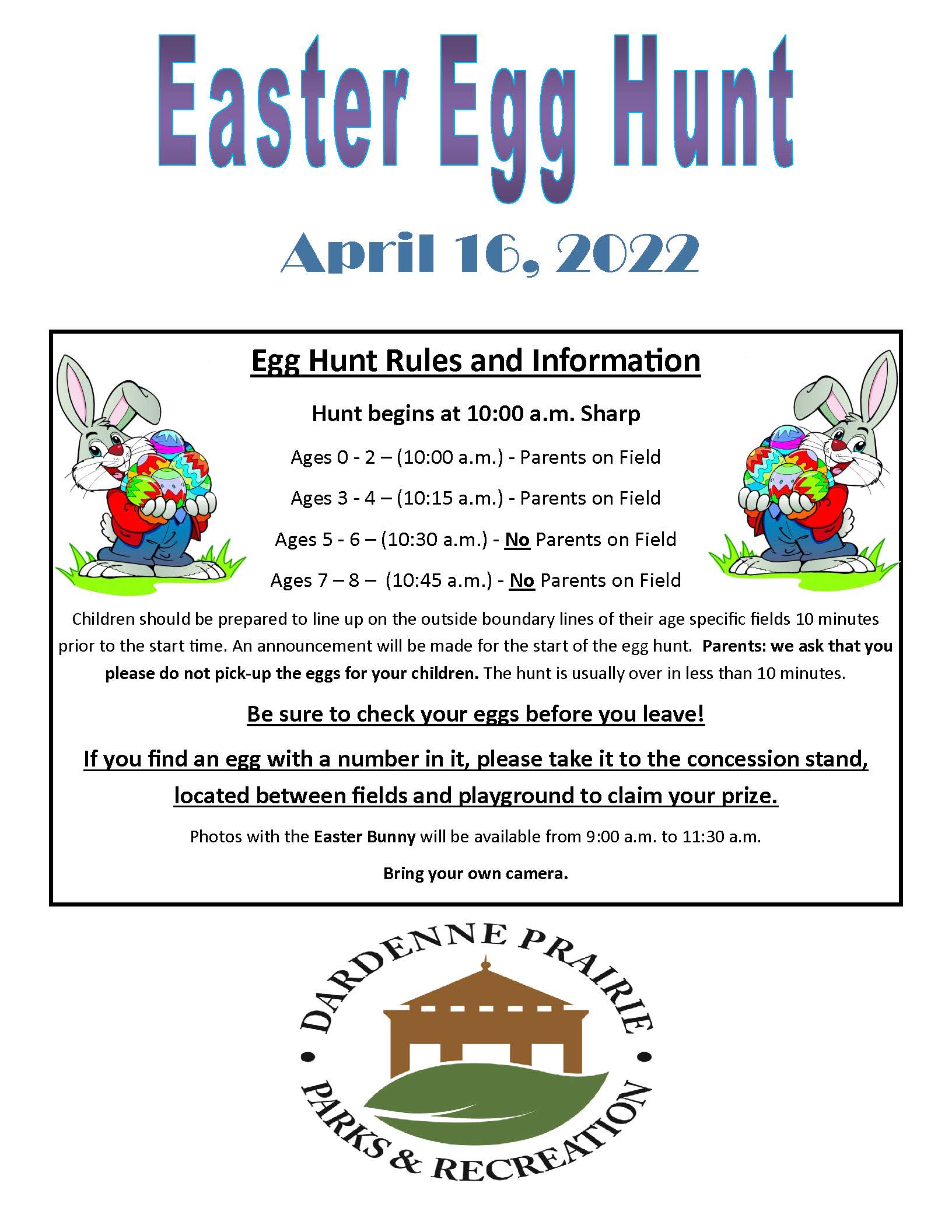Easter Egg Hunt Flyer 3-29-22