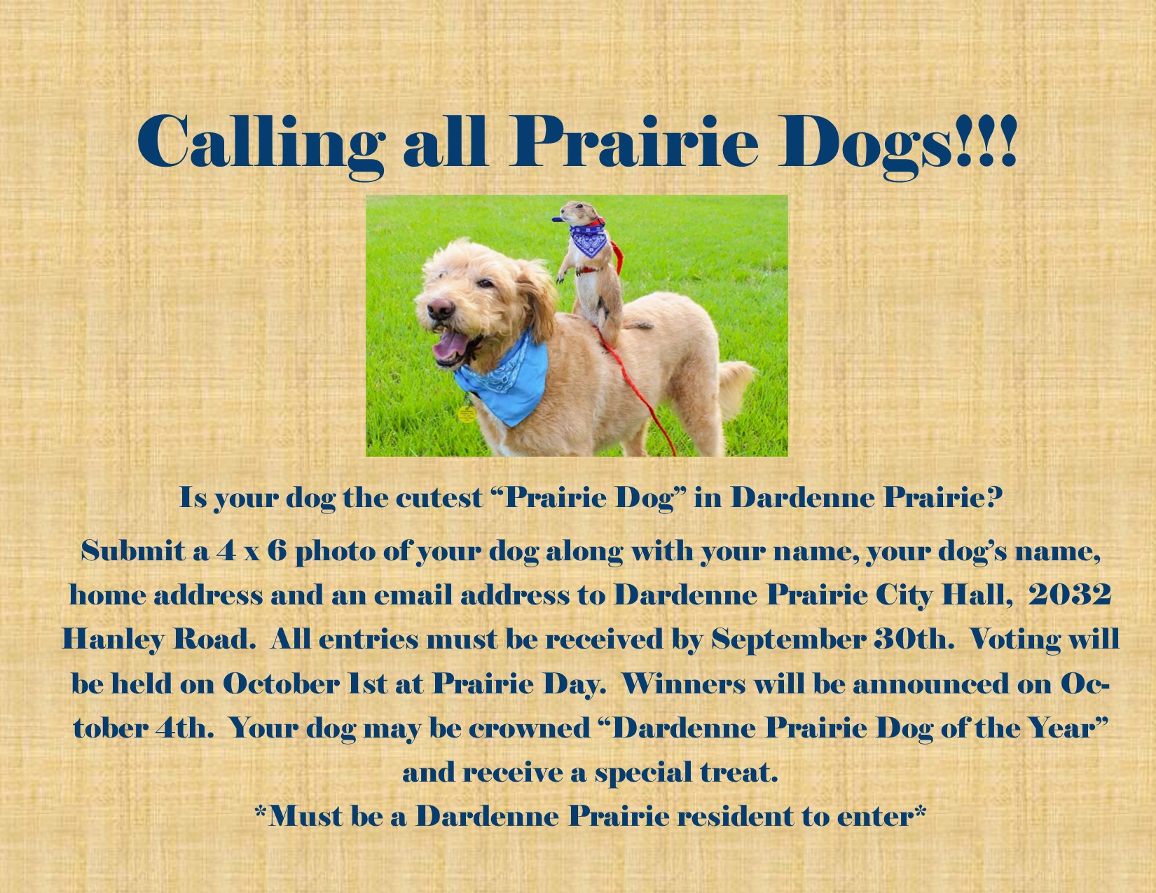 prairie dog contest